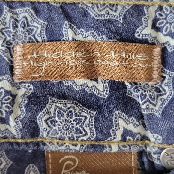 Paige Bootcut Jeans Size 27 28X31 Hidden Hills High Rise Dark Wash - Picture 6 of 11